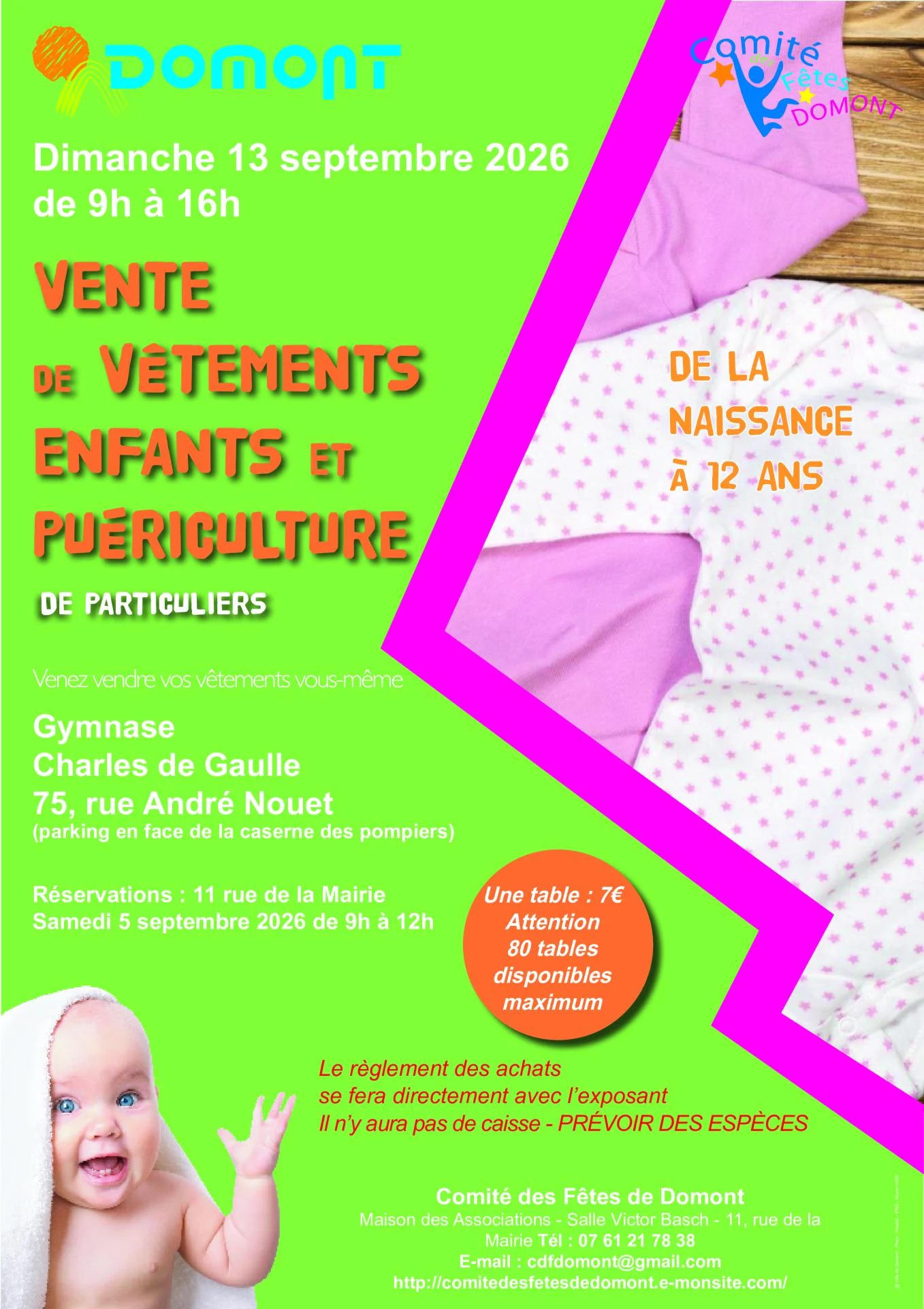 2026 09 13 affiche vente puericulture